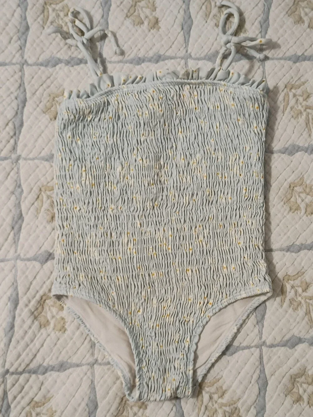 Fin & Vince Daisy Fields Smocked Swimsuit 12-18 Months